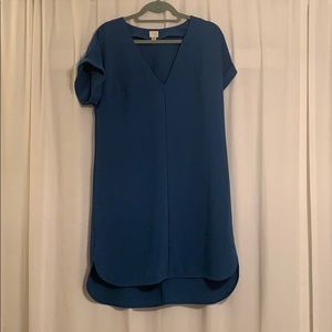Blue high low dress